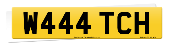 Registration number W444 TCH